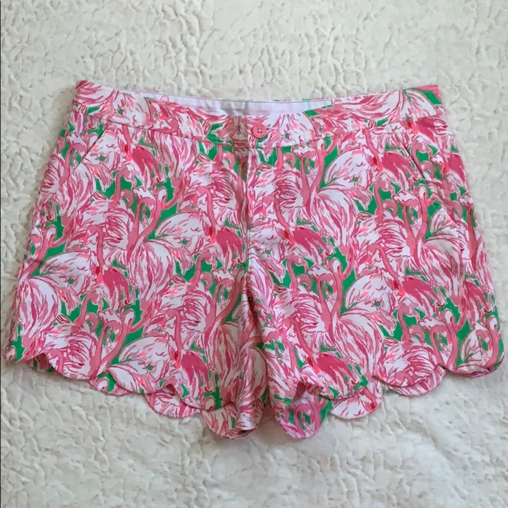 Lilly Pulitzer Pink Colony Buttercup Shorts sz 10